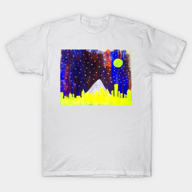 Vibrant City Night Life T-Shirt by jhsells98